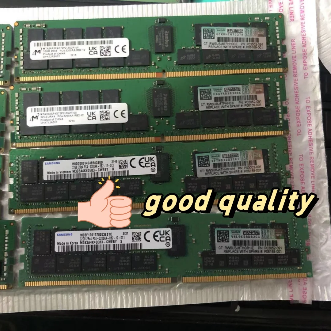 new original P00930-B21 server ram for HPE 64GB DDR4 2933MHz RDIMM PC4-23466U-R Dual ECC DDR4 memorial ram