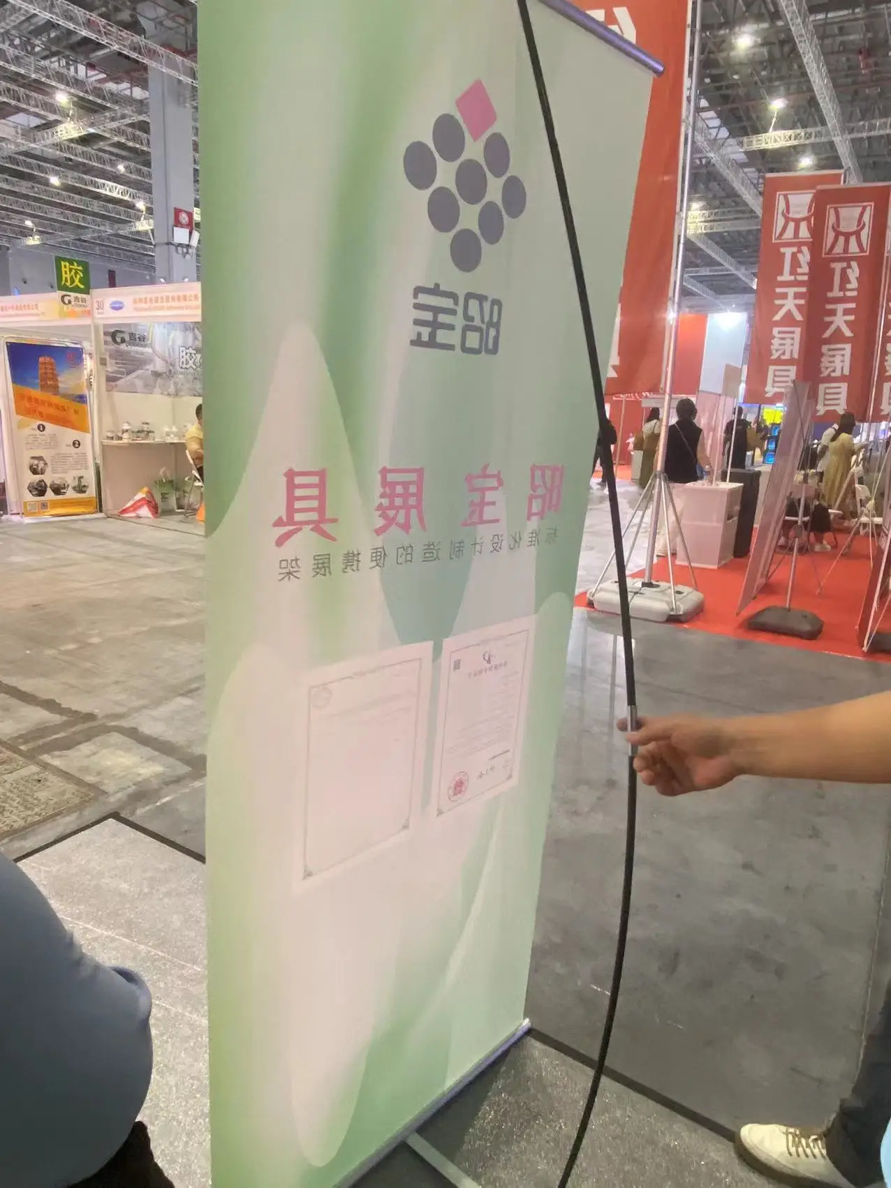 80*200cm Aluminum L Banner, Portable Advertising L Banner Stand with Custom Printing