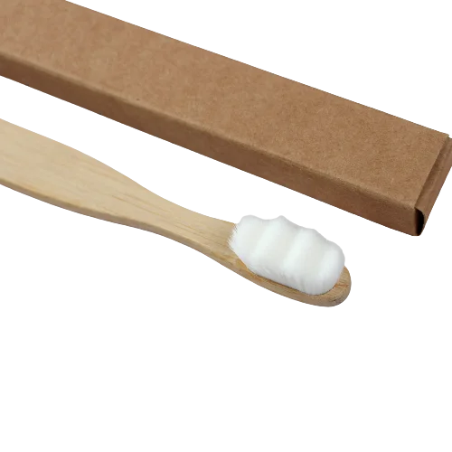 Custom logo OEM Ultra-soft Nano Bristles Bamboo Toothbrush