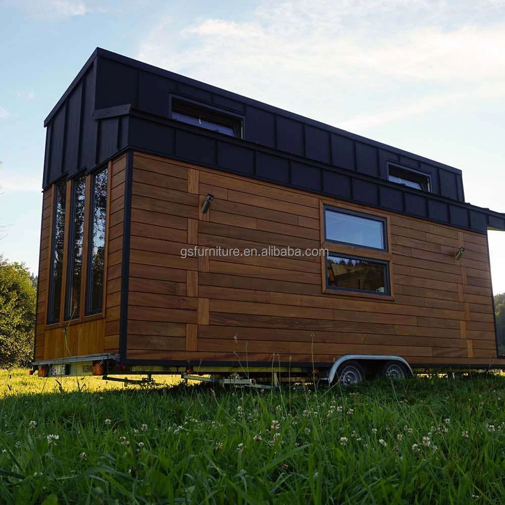 GUOSE custom prefeb mobile home Camping tiny trailer house on wheels