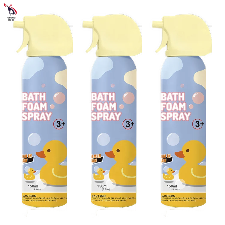 Nontoxic Tinplate Material Multi-purpose foam cleaner Bath Foam Spray For Kids