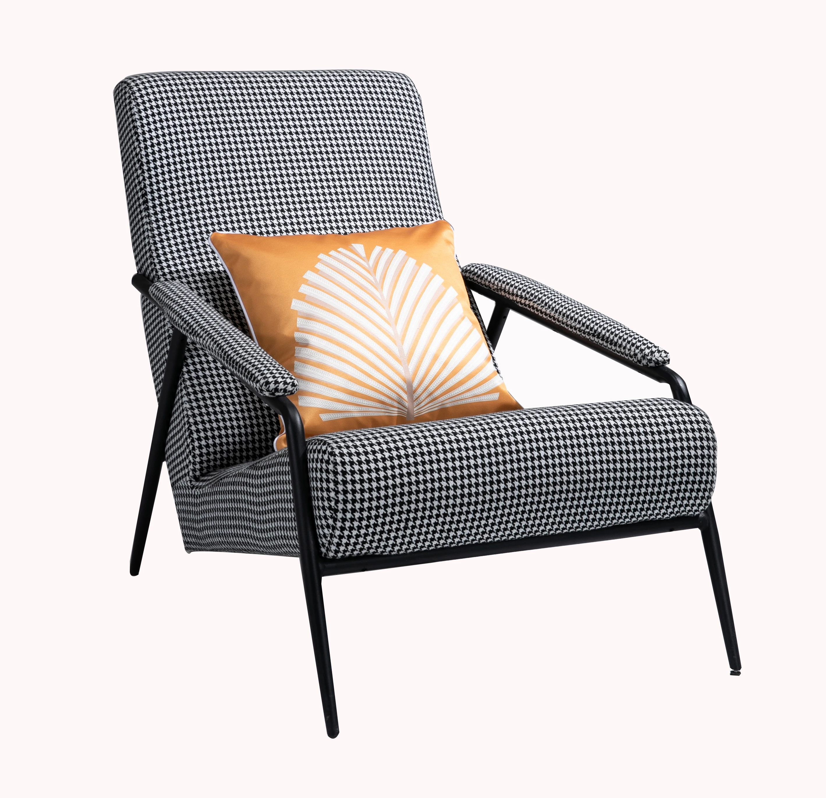 
Modern Luxury houndstooth leisure chair sofa for living room Office room 