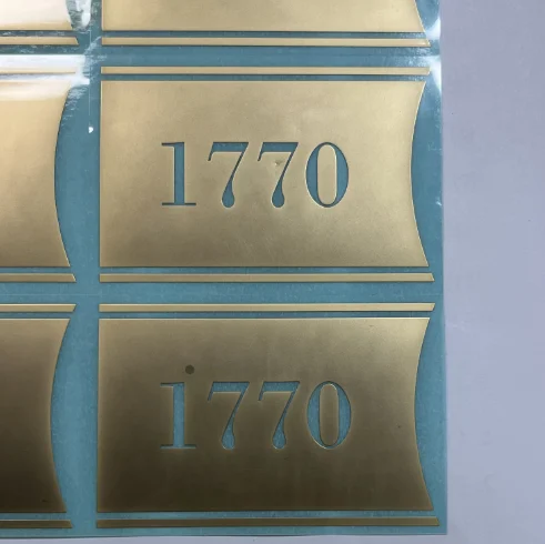 3D Metal Labels Printing Company Logo Numbers Design Decals Custom Nickel Sticker Logo Decals Metal Nickel