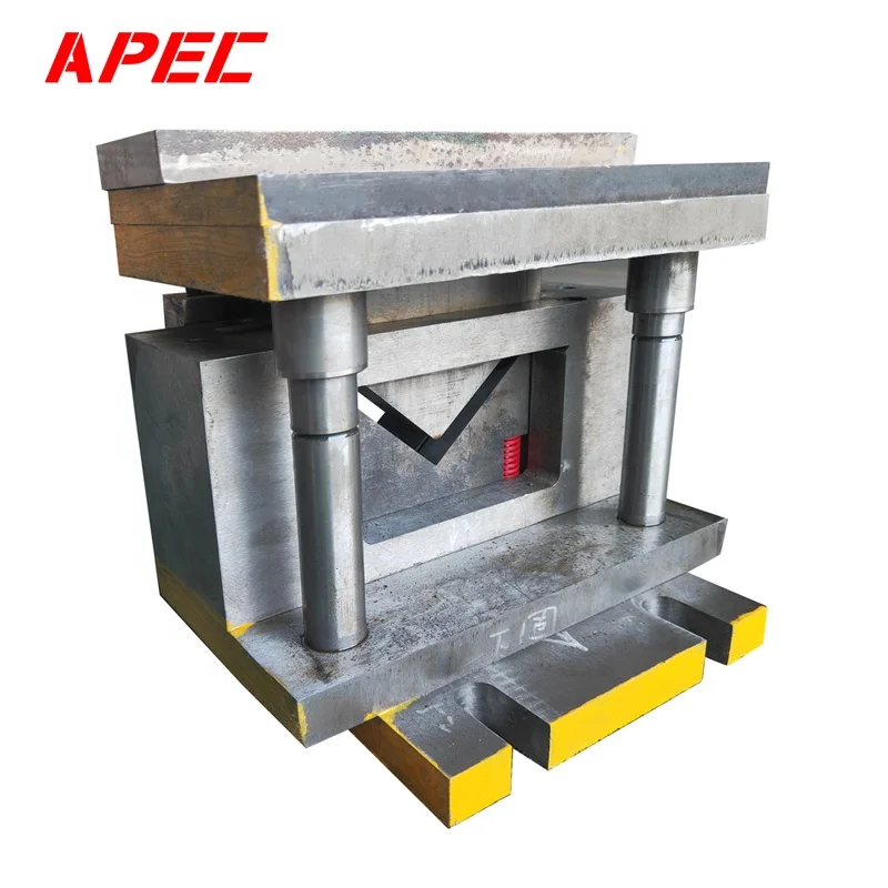 100*100mm Profile Steel Angle bar cutting punch die Customized Molds  Machine tools