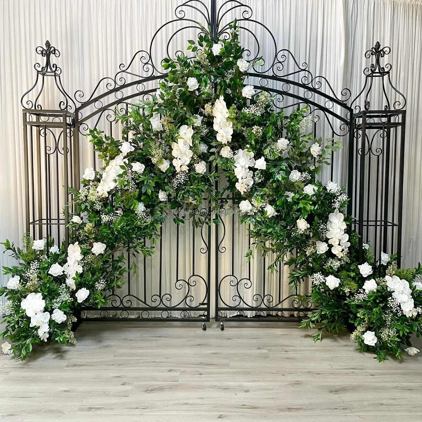 Out Door Use Wedding Decoration Garden Gate Metal Wedding Back Drop
