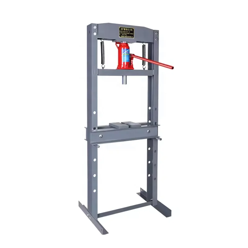 Hydraulic workshop press with bottle jack industrial H-frame