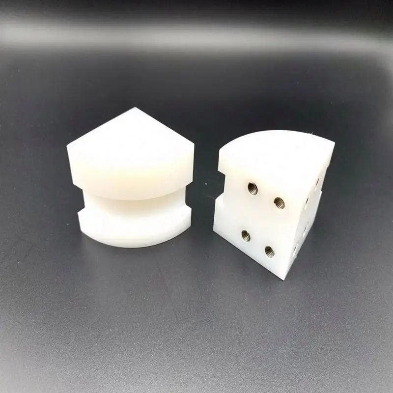 Customized precision PE Processing Parts Plastic manufacturers non standard custom nylon guide v shape pulley