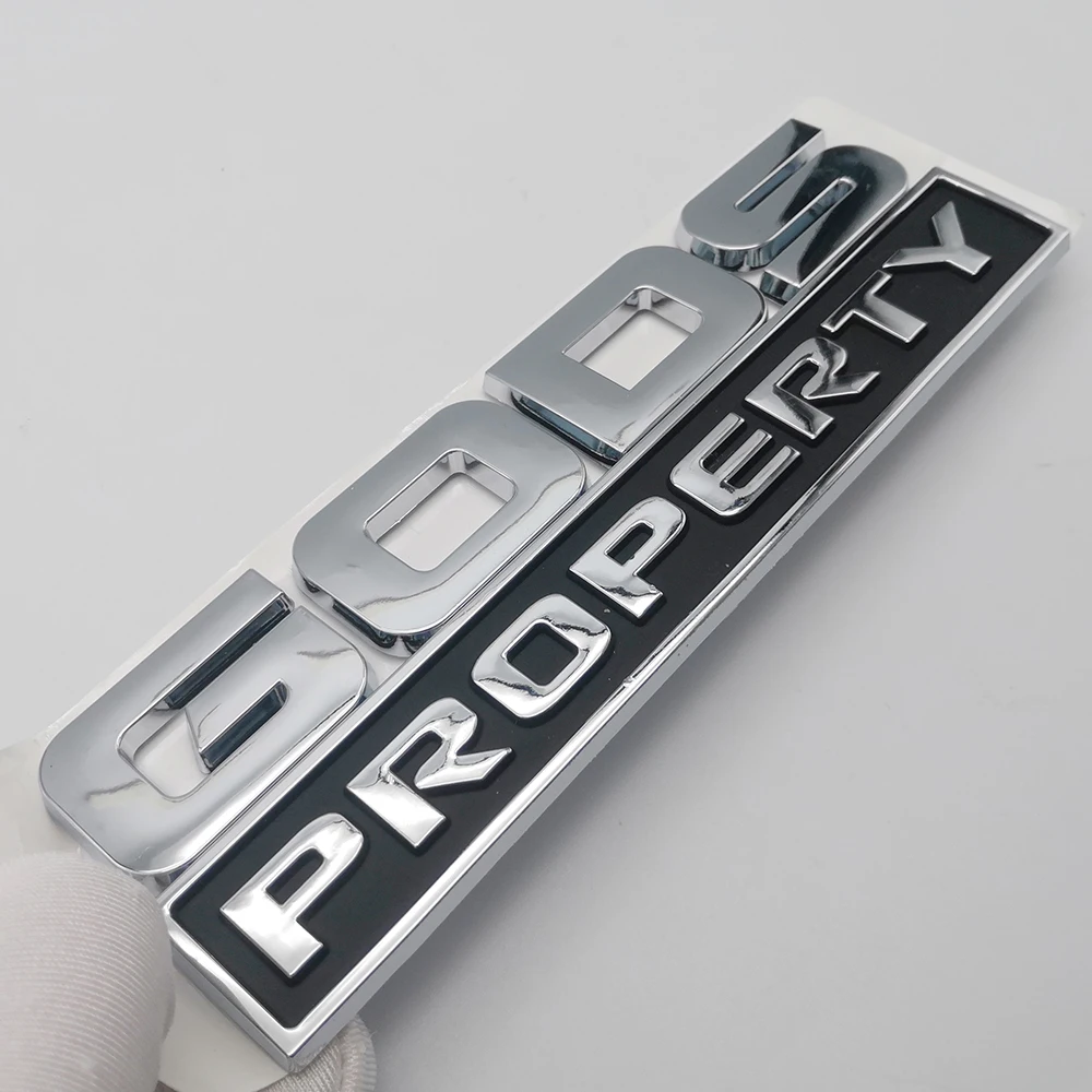 custom Plastic chrome car badge auto badge