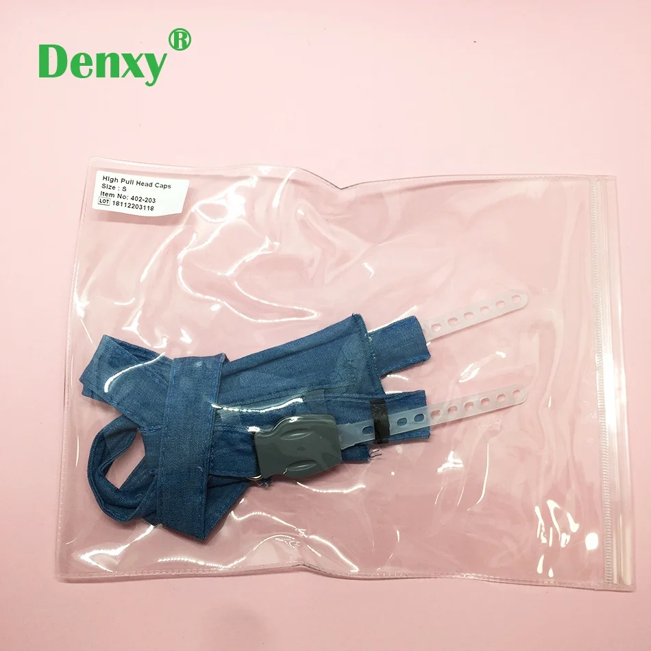 Denxy Dental Orthodontic High-Pull Headgear Safety Module Universal Size Adjustable High Pull Strap Headgear Neck Safety Strap