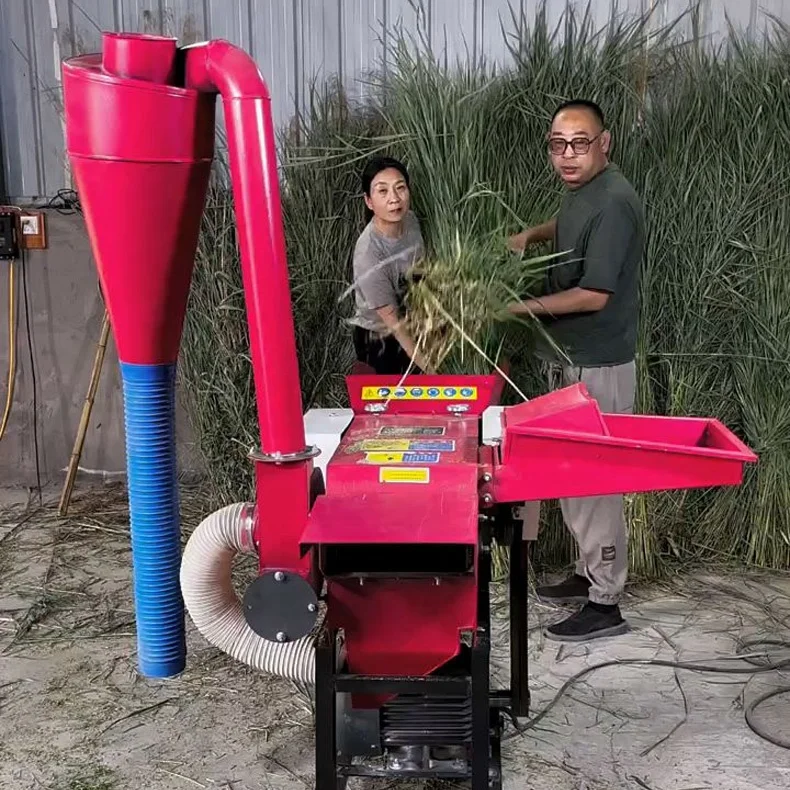 Electric farm diesel gasoline engine straw mini animal feed silage grass chopper cutting chaff cutter machine
