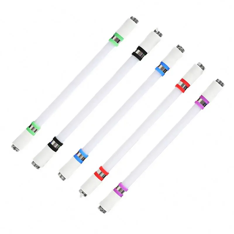 Led Flash Gel Pen, With Light Students Fashion 0.5mm Gaming Spinning Pen Ballpoint With Battery Kids Christmas Gift/