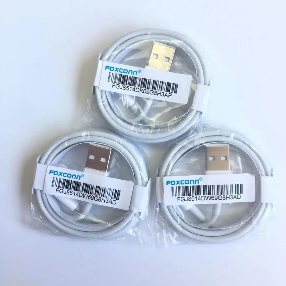 
Original Factory Foxconn E75 Chip Phone Data Cord Fast Chargers 8 Pin Usb Charging Cable for iPhone 6/7/8/X/11/12/12 pro max 