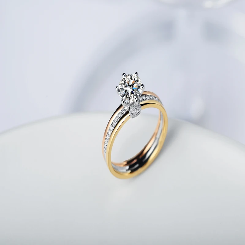 IGI Certified Vvs Lab Grown Created Diamond 14k 18k Solid Gold Engagement Wedding Rings Bridal Couple Set For Women Man