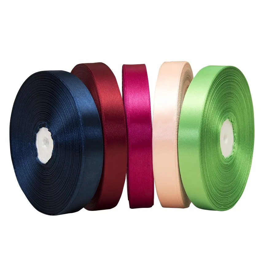 Подарочная упаковка Красочный Пользовательский логотип полиэфирный материал шелковая атласная лента