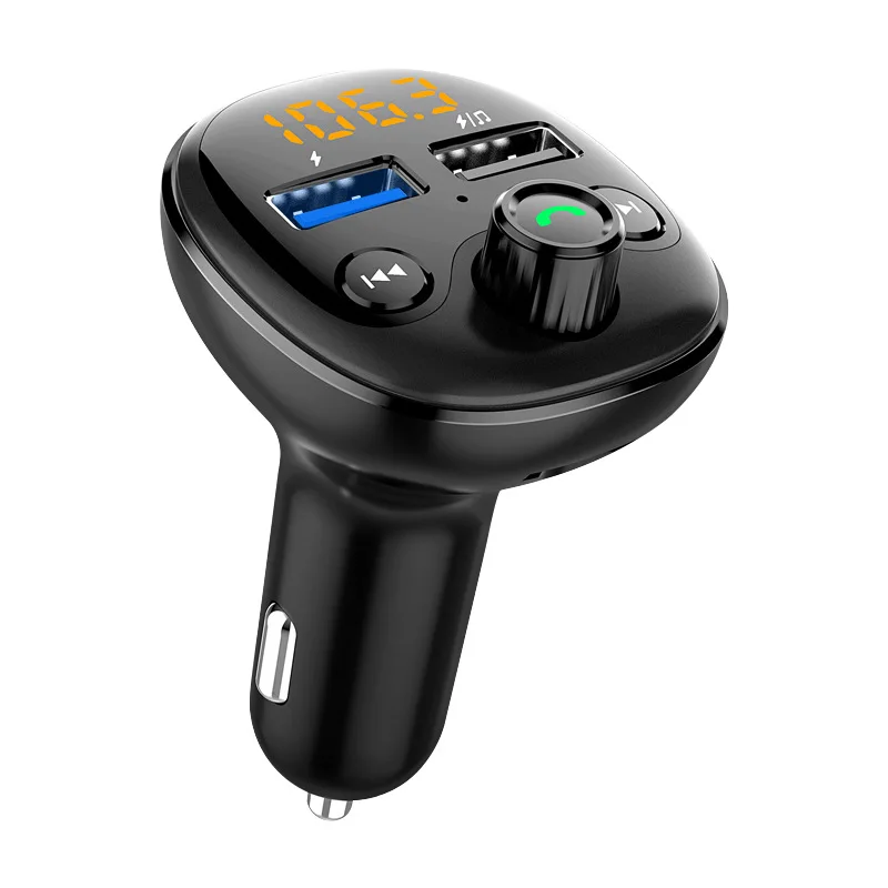 Wholesale BT5.0 Radio FM Transmitter Wireless Car MP3 Player Hands Free Audio Receiver Dual USB Fast Charger