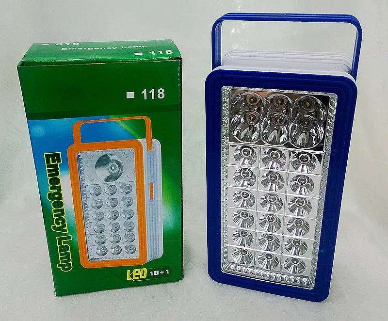 Недорогая светодиодная аварийная лампа с аккумулятором 3D 1 Вт 6SMD 18SMD