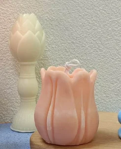 wholesale innovations good price silicone body candle mold artificial tulips from silicone candle making silicon moulds
