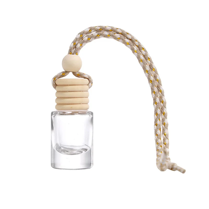 Supplier Wholesale New Empty Square Round Cylindrical Diffuser Bottle Car Perfume Bottle With Lanyard