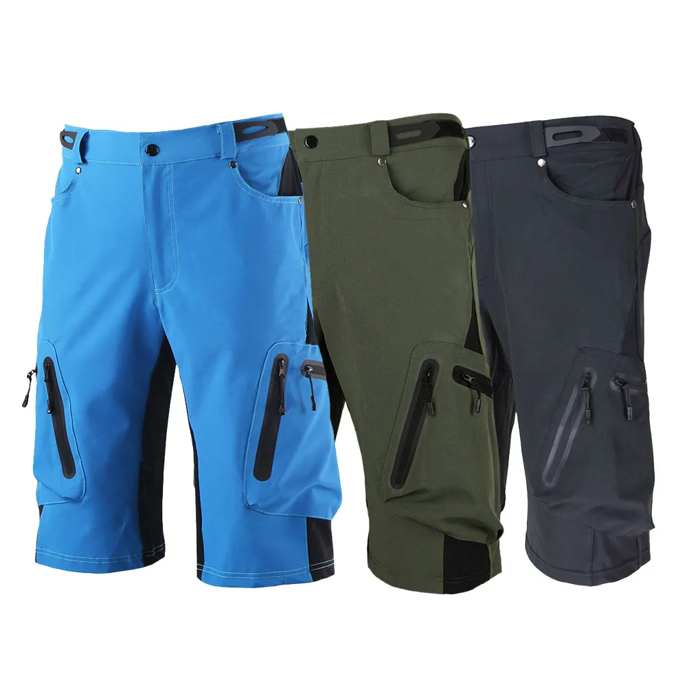 
Wholesale Custom Cycling Short Trousers Downhill Bermuda Ciclismo MTB Shorts Outdoor Mountain Bike Breeches With Zipper Pocket 