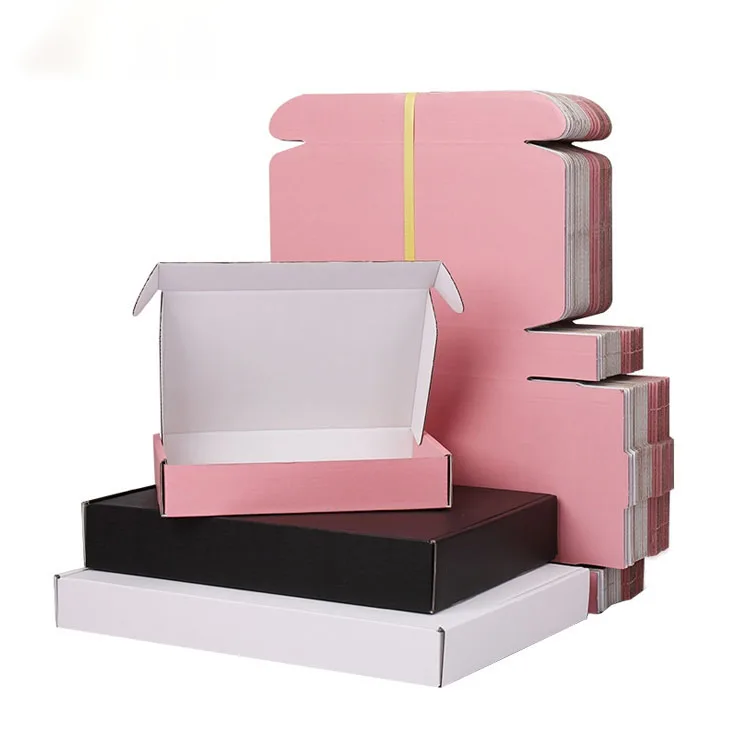 China Express Box Factory Custom Beauty Makeup Cosmetic Lipstick Gift Paper Box Package Corrugated Shipping Mailing Box