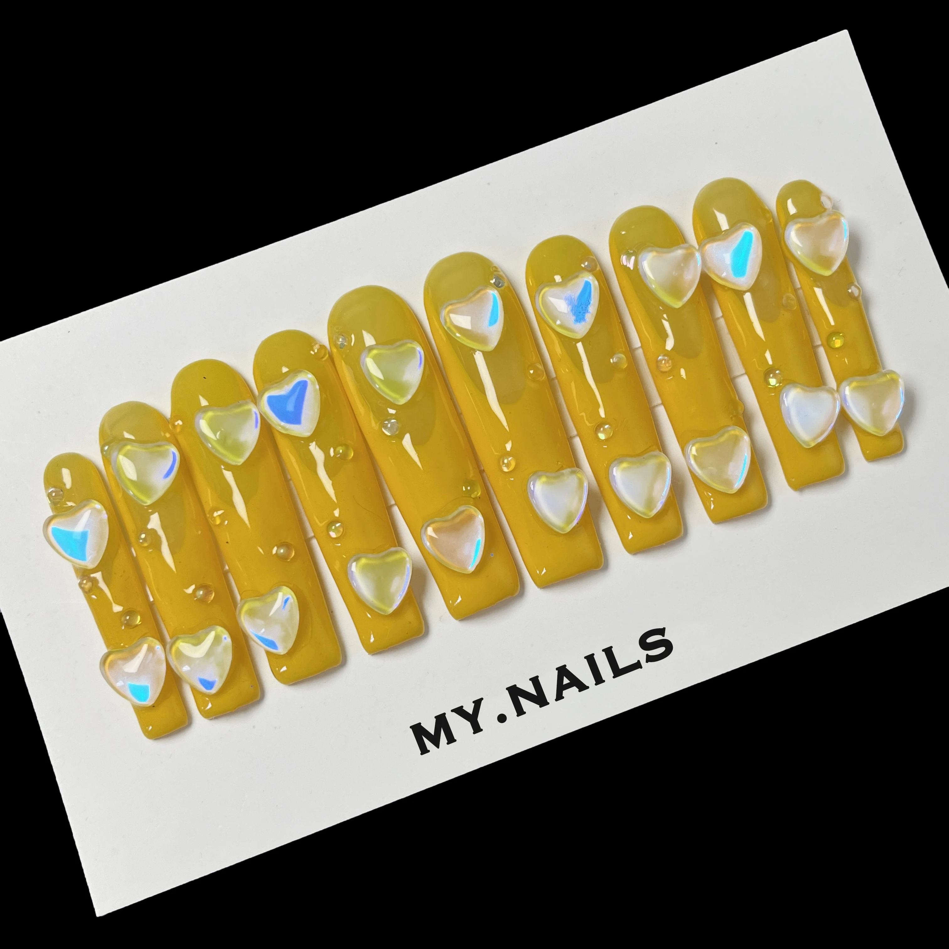 Low Moq Wholesale customize artificial fingernails designer Handmade Acrylic Press On Nails Packaging Box