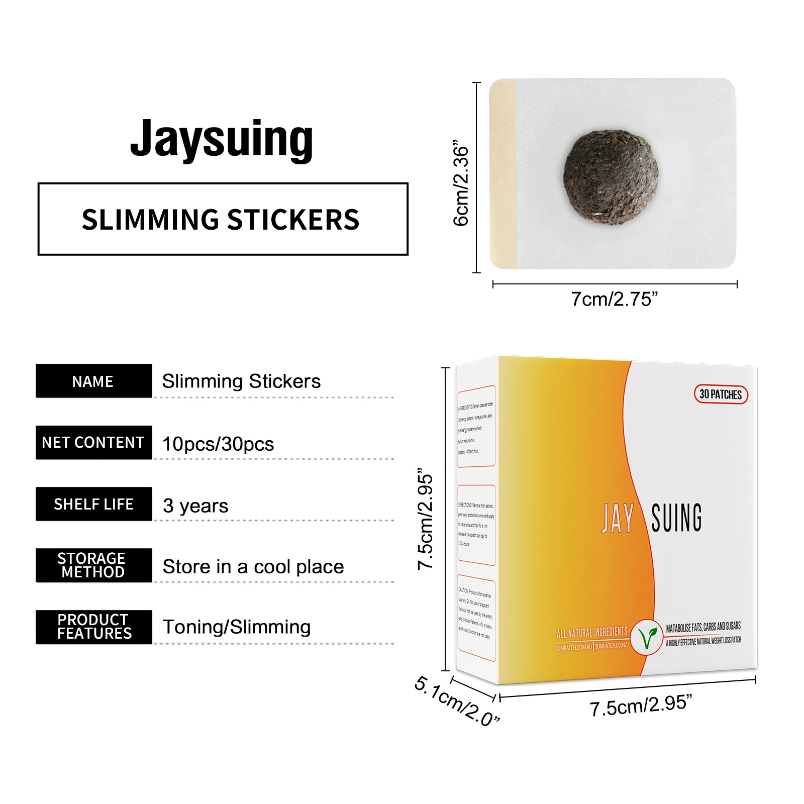 Лидер продаж 2022, пластырь Jaysuing для похудения, сжигания жира, продукты для похудения, наклейка для сжигания целлюлитного жира, магнитный пластырь для живота