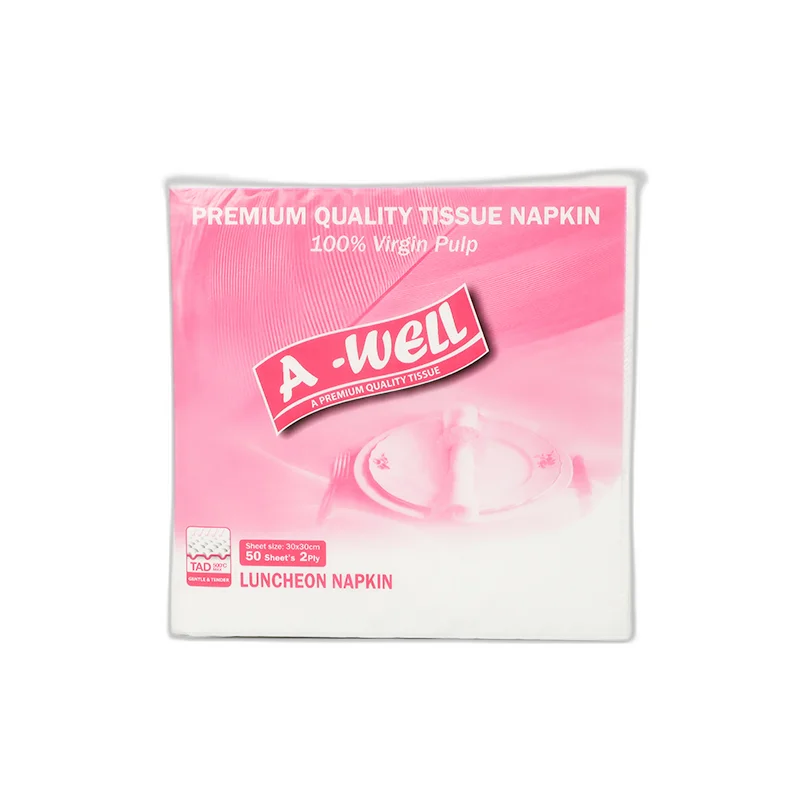 High Quality 2ply Natural Raw Wood Pulp Paper and 18 fold paper napkin