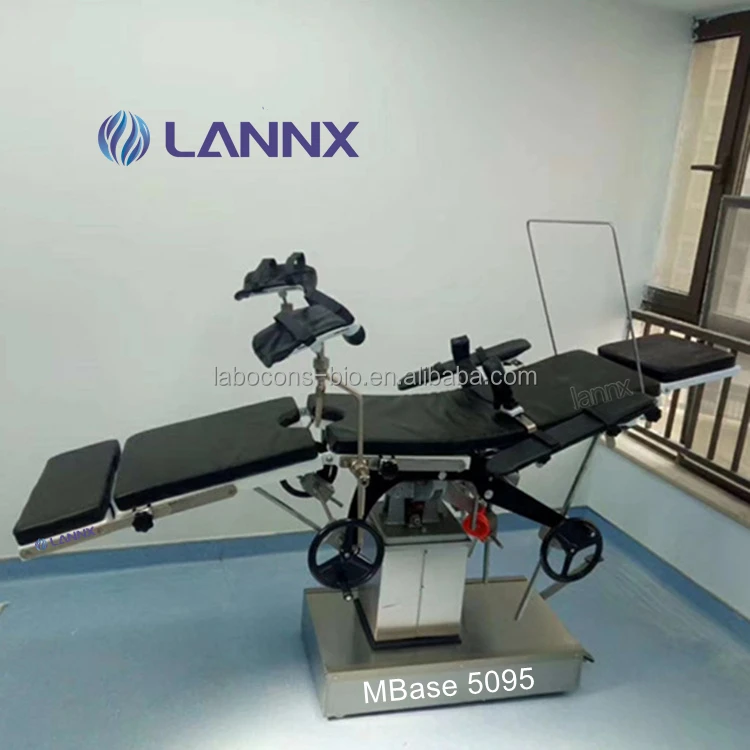 LANNX MBase 5095 Medical equipments Operating Table with Accessories Orthopedic Leg Support hospital beds manual surgical bed