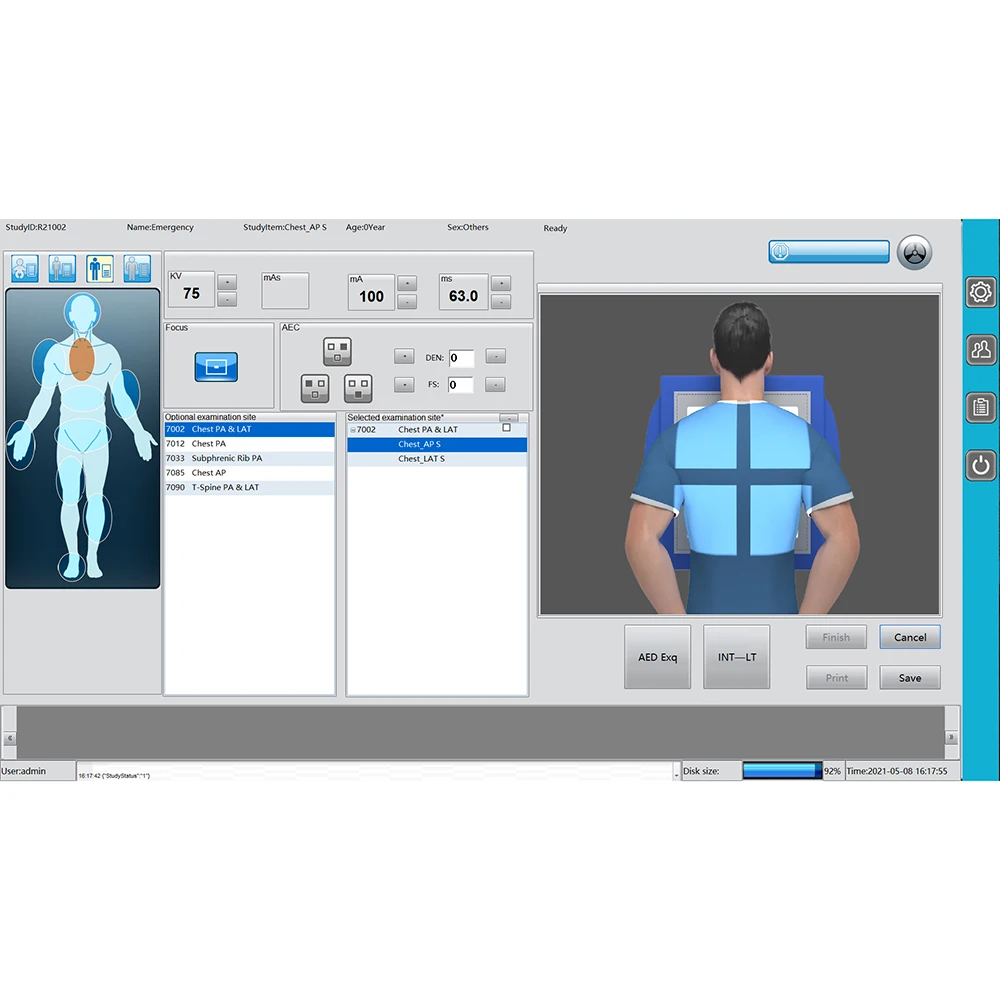 2024 Factory Price 17*17 Inch Wireless Digital X-ray DR Flat Panel Detector For Human Veterinary