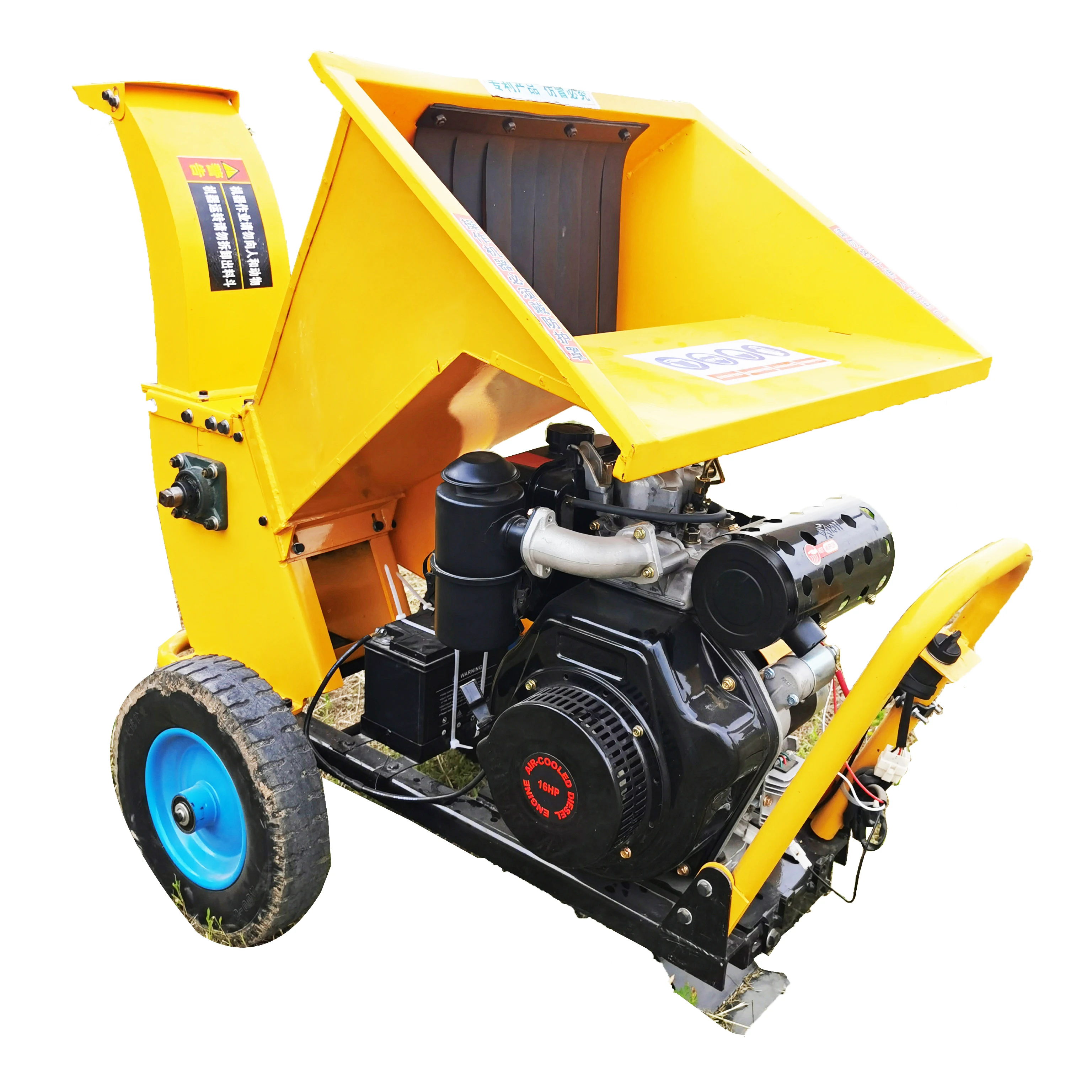 hot selling 10.8hp atv diesel engine wood chipper shredder mulcher machine for sale made in China