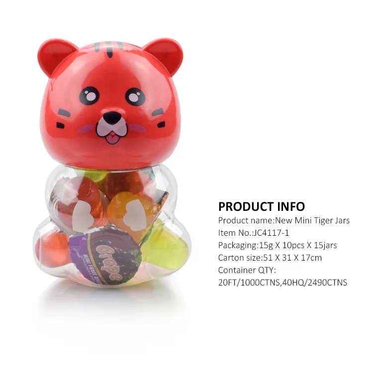 OEM assorted sweet mixed halal mini fruit jelly candy lychee coconut jelly