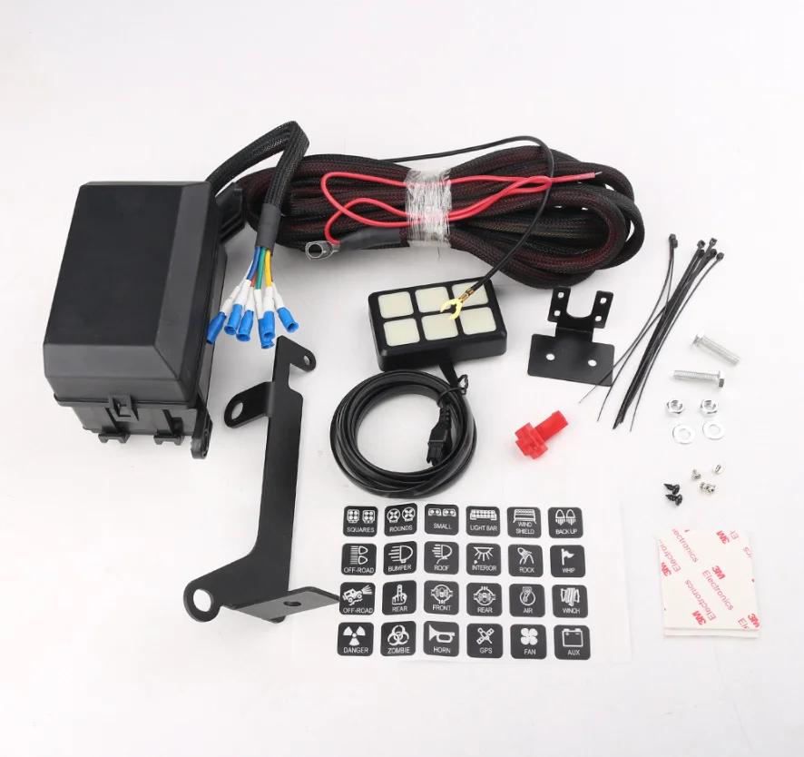6 sets of switch controllers key panel relays Off-road boat RV switch