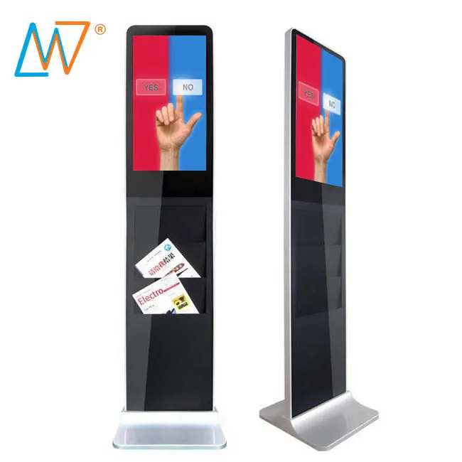 Popular Information Capacitive Small Kiosk Wifi 21inch Floor Stand Touch Screen Lcd