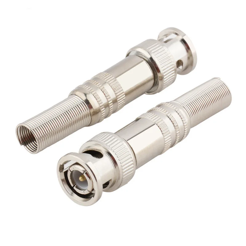 High Quality Factory Male RG59 RG6 Coaxial BNC PIN Connector Plug CCTV quick screw BNC connector