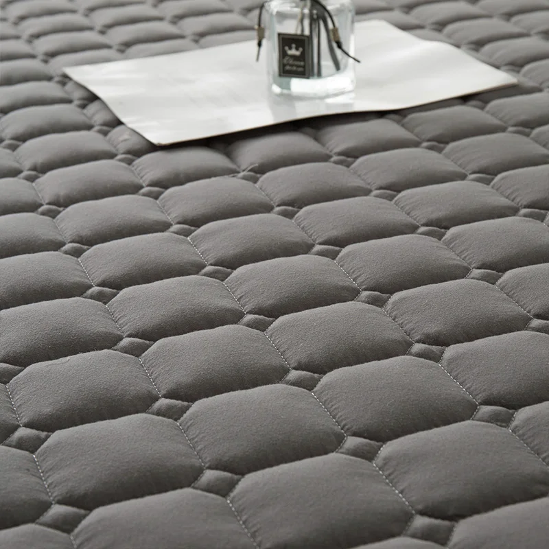 Factory Hot Sell Foldable Cotton Quilted Bed Cover Removable Mattress Protector For Elder and Children
