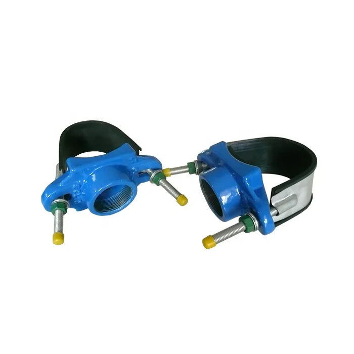 Saddle Tapping with Stainless Steel Bend for Ductile Cast Iron Pipe / Steel pipe / Plastic PVC Pipe