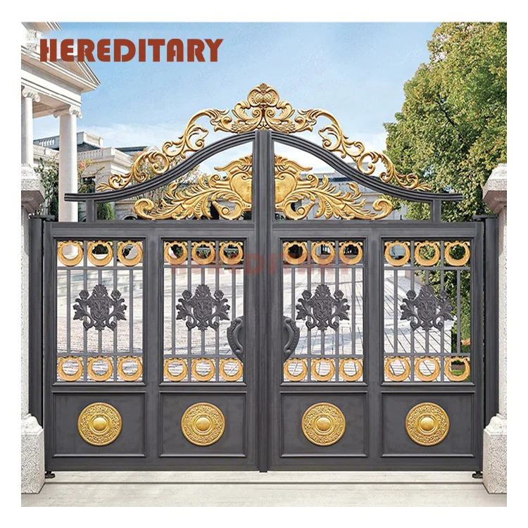 Aluminum art gates design villa garden gate and  luxury swing gates
