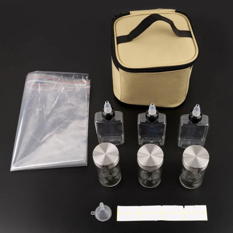 Outdoor Seasoning Bottle Portable Kitchen Seasoning Box Picnic Solid Liquid BBQ Seasoning Jar Set BBQ Utensils