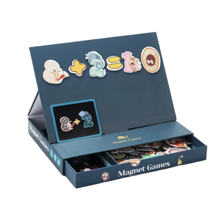 
Miniwhale Oem Kids DIY Educational Shapes Learning maths and animals Paper Magnet Magnetic Jigsaw Puzzle 