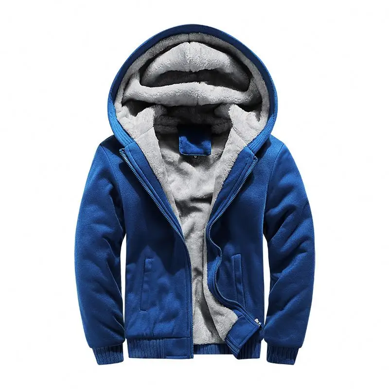 A batch wholesale zippered Bulk Wholesale Custom Logo Zip Up Black Two Color Jumper Thick Winter Hoodies Sweatshirts Men