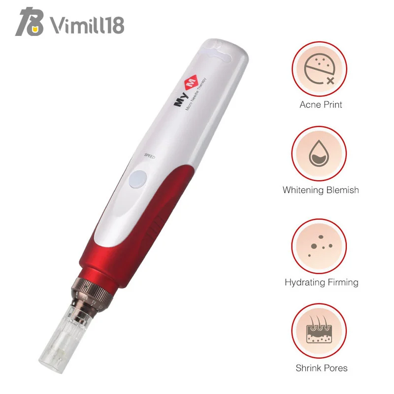 Высококачественная Автоматическая электрическая Дерма-ручка, электрическая игла для удаления микроиголков, Дерма-ручка, автоматическая дермапен