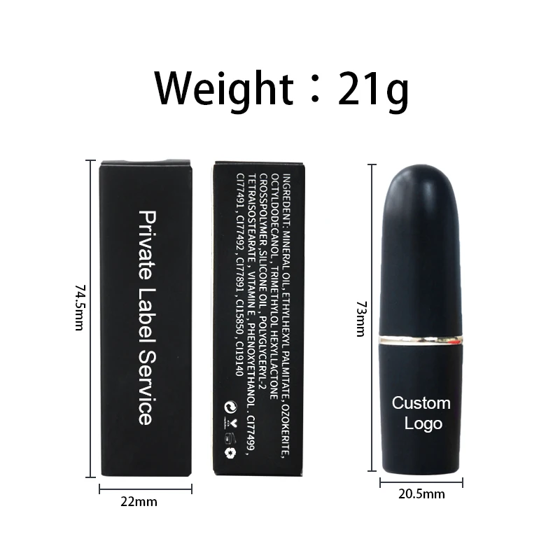 Customized Korean Colorful Cheap Vegan Moisturizing Silky Glossy Lipstick Vendor Lip Makeup