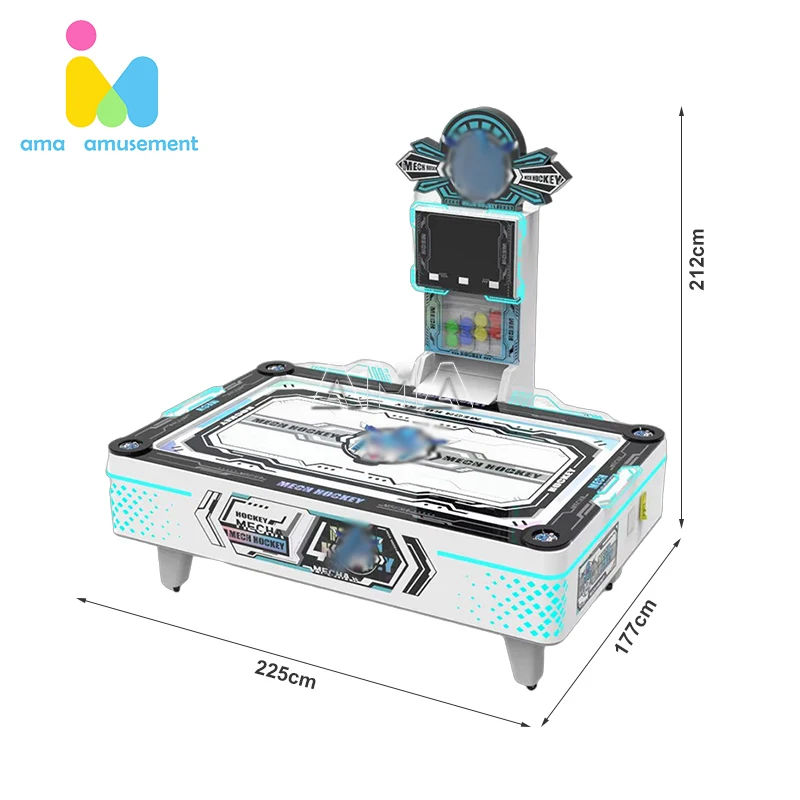 AMA Amusement Park Coin Operated Arcade Multi Ball Air Hockey Rebo Hockey Table