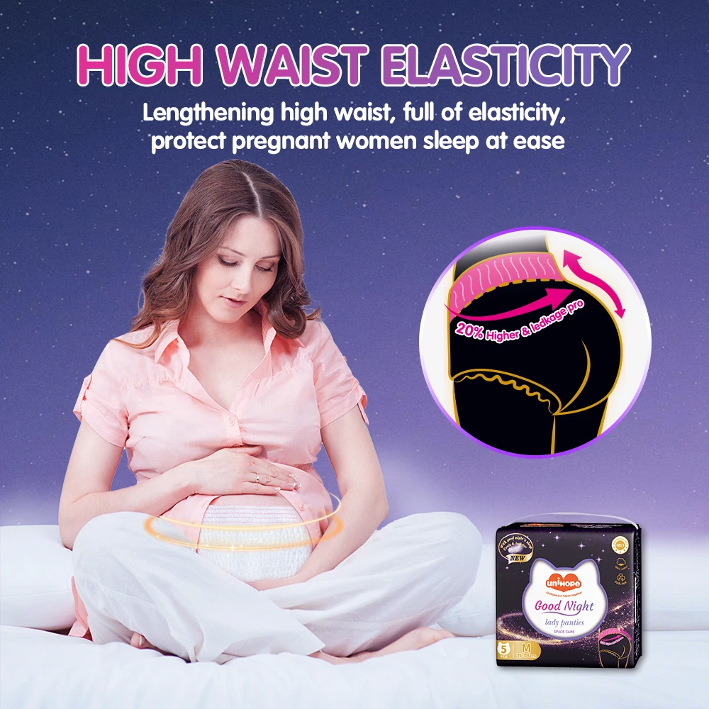 Unihope Free Sample Breathable Waterproof Panty Period High Absorbent Period Panties Comfortable Period Panties