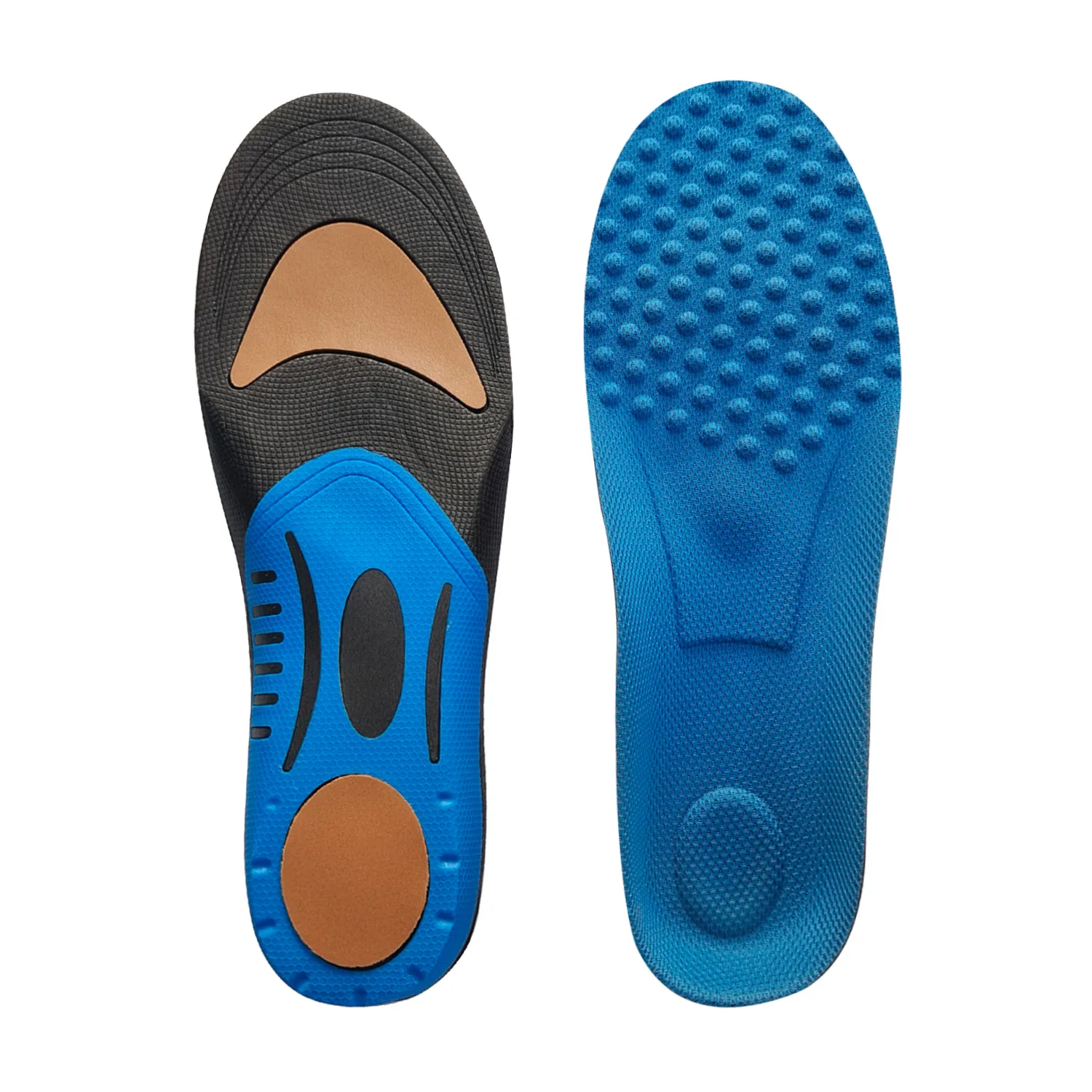 Wholesale Inserts Relieve Flat Feet High Arch Foot Pain Insoles Arch Support Eva Cushioning Insoles Soft Sports Orthotic Insoles