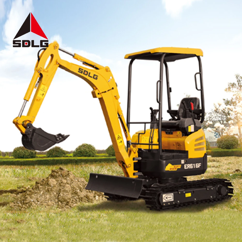 SDLG ER616F mini excavator 1 ton China compact small digger 1.6ton hydraulic crawler mini excavator 2020 for sale