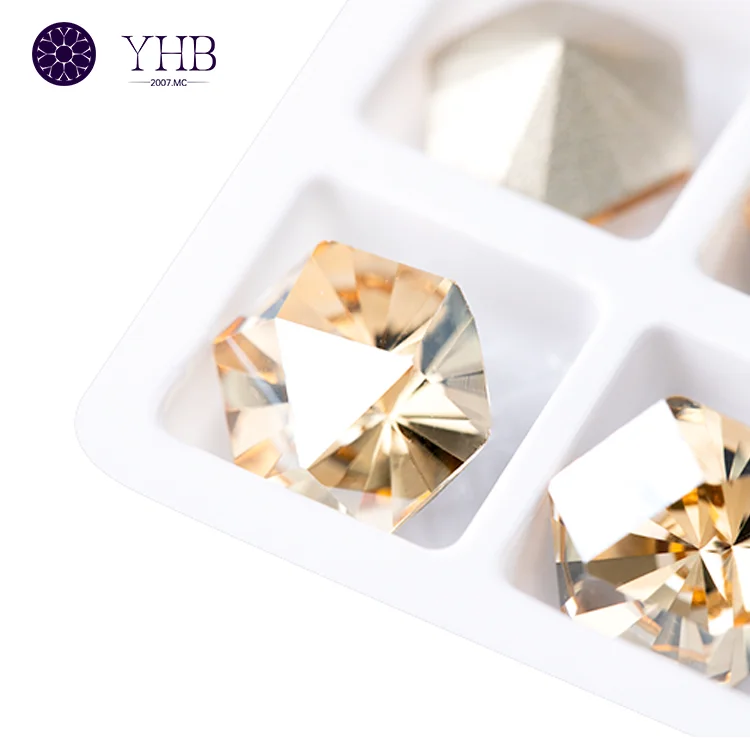 Hexagon Shape Multi Color Loose Rhinestones Fancy Jewelry Nail Art Diy Accessories For Crystal Stone