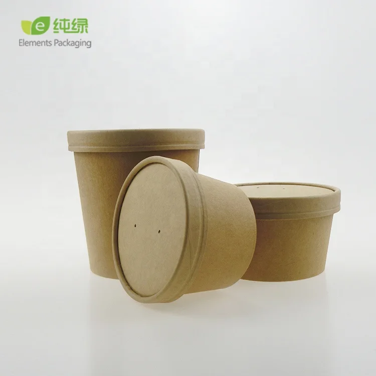 Ice Cream Cup 16 oz Custom Takeaway Milkshake Cups Logo Cardboard Soup Bowl Ice Cream Packaging Paper Cup