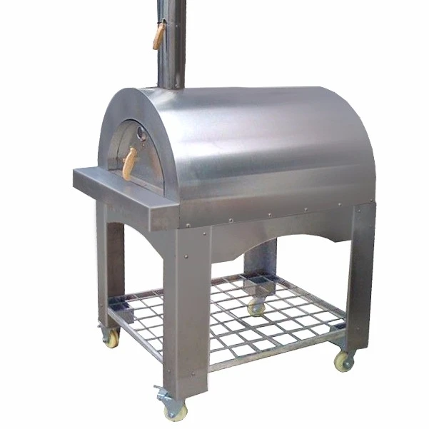 Factory custom Stainless Steel Wood Fired  Backyard Portable Kitchen Wood Fired Pizza Oven