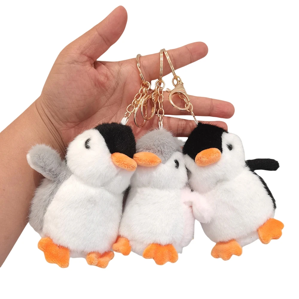 Kawaii Mini Penguin Stuffed Plush Toys Cute Penguin Small Penguin Animal Hanging Plush key chains toys Bag Backpacks Accessories